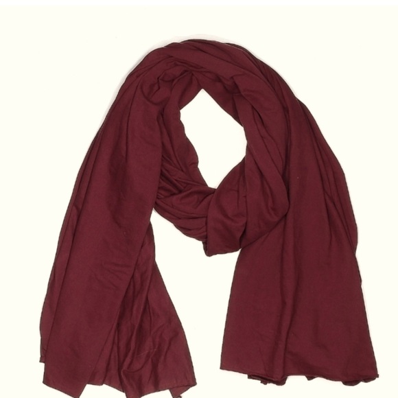 NEW QUAGGA GREEN LABEL SCARF 100% COTTON WINE/GARNET - Picture 4 of 6